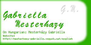 gabriella mesterhazy business card